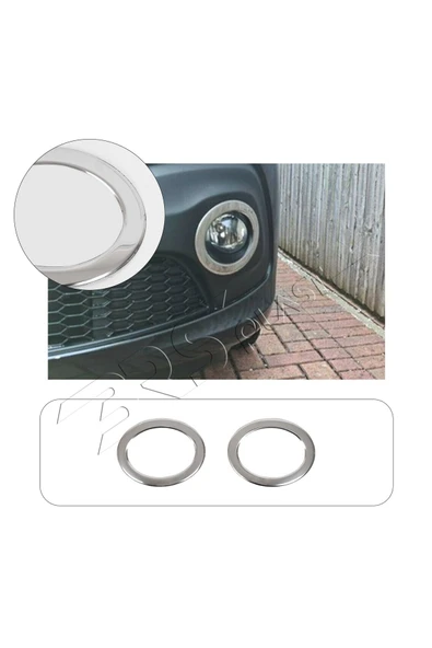 BRSPLAST  Renault Trafic Uyumlu 2014-2022 Krom Sis Farı Çerçevesi 2 Parça Paslanmaz Çelik ürün görseli 1