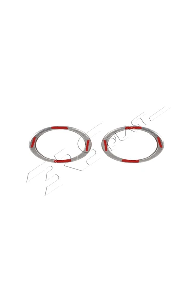 BRSPLAST  Volkswagen Transporter T5 Uyumlu 2010-2014 Krom Sis Farı Çerçevesi 2 Parça Paslanmaz Çelik - Resim 5