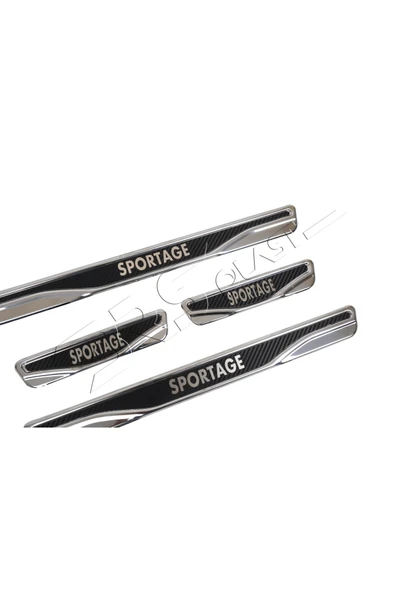 BRSPLAST  Kia Sportage Uyumlu Kapı Eşiği Karbon Krom 4 Parça - Resim 4