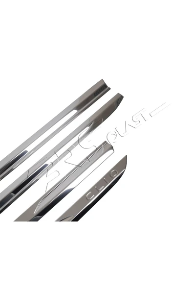 BRSPLAST  Renault Clio 5 Uyumlu 2019 Ve Üzeri Krom Yan Kapı Çıtası 4 Parça Paslanmaz Çelik - Resim 4