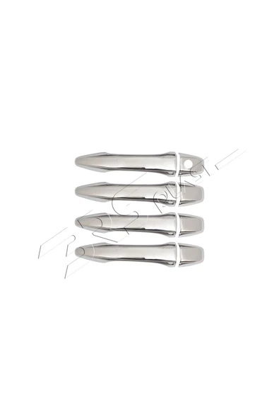BRSPLAST  Citroen C4 Uyumlu 2010-2020 Krom Kapı Kolu 4 Kapı Paslanmaz Çelik - Resim 2