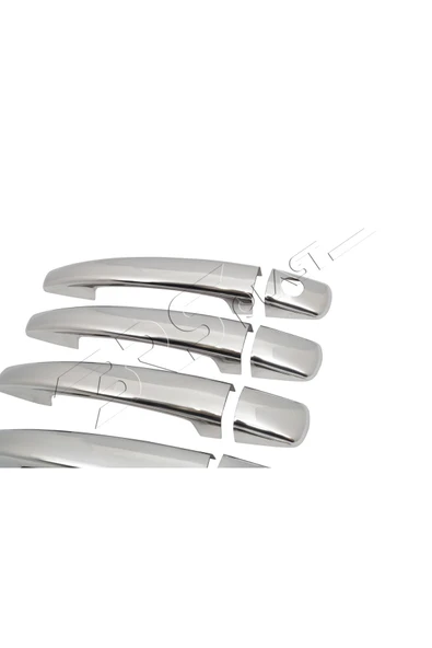 BRSPLAST  Citroen Berlingo Uyumlu 2008-2018 Krom Kapı Kolu 4 Kapı Paslanmaz Çelik - Resim 7