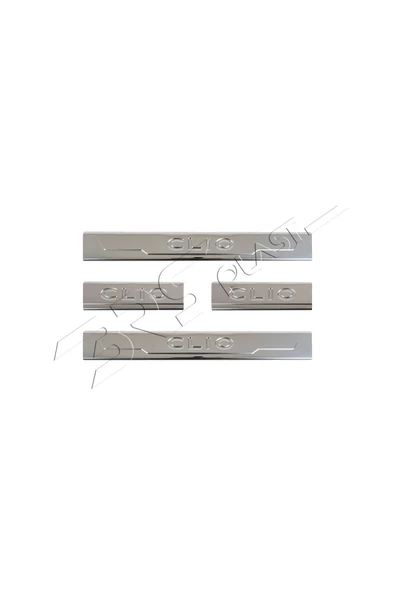 BRSPLAST  Renault Clio 4 Hb Uyumlu 2012-2018 Krom Kapı Eşiği 4 Kapı Paslanmaz Çelik - Resim 2