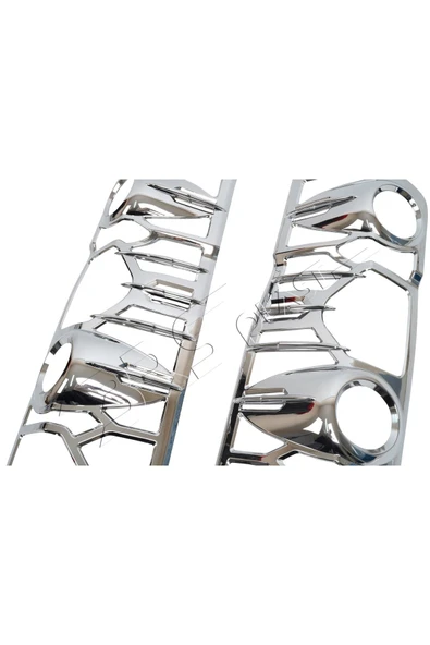 BRSPLAST  Volkswagen Crafter Uyumlu 2006-2017 Stop Çerçevesi 2 Parça Abs Krom Kaplama - 5