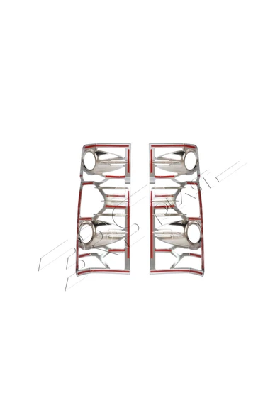 BRSPLAST  Volkswagen Crafter Uyumlu 2006-2017 Stop Çerçevesi 2 Parça Abs Krom Kaplama - 6