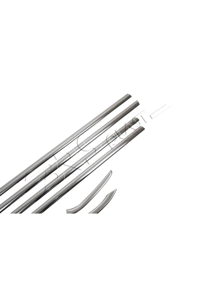 BRSPLAST  Ford Fiesta Uyumlu YM 2009-2017 Krom Cam Çıtası 8 Parça Paslanmaz Çelik - Resim 2