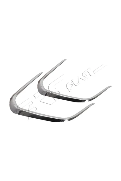 ServetDizaynOto  Toyota Corolla Uyumlu 2019 Ve Üzeri Krom Ön Sis Kaşı 2 Parça Paslanmaz Çelik - Resim 3