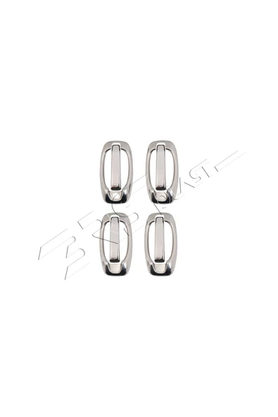 BRSPLAST  Peugeot Bipper Uyumlu 2008 Ve Üzeri Krom Kapı Kolu Çerçeve 4 Kapı 8 Parça Paslanmaz Çelik - Resim 2