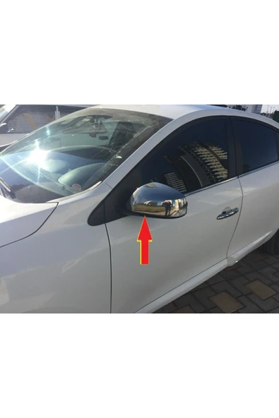 BRSPLAST  Renault Fluence Uyumlu 2010 Ve Üzeri Krom Ayna Kapağı Paslanmaz Çelik 2 Parça - Resim 2