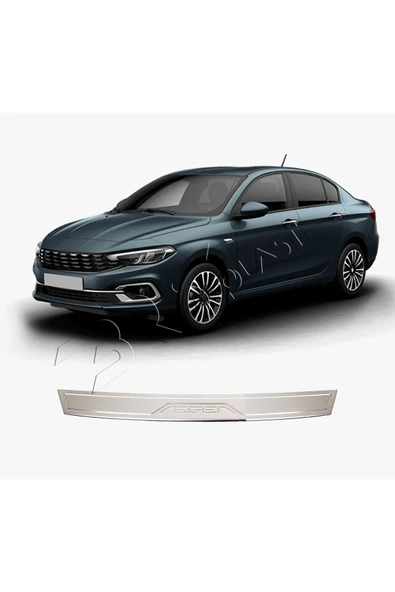 BRSPLAST  Fiat Egea Sedan Uyumlu 2015 Ve Üzeri Krom Arka Tampon Eşiği Paslanmaz Çelik ürün görseli 1