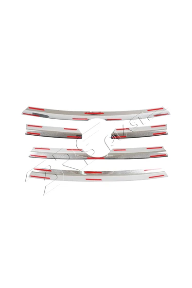 BRSPLAST  Volkswagen Crafter Uyumlu 2006-2012 Krom Ön Panjur 5 Parça Paslanmaz Çelik - Resim 4