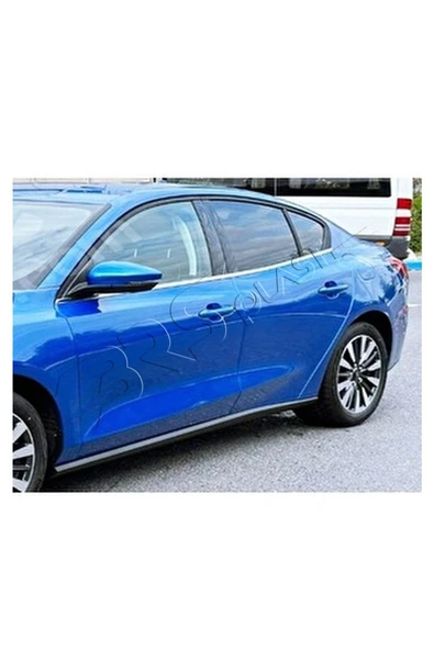 BRSPLAST  Ford Focus 4 Uyumlu 2018 Ve Üzeri Krom Cam Çıtası 4 Parça Paslanmaz Çelik - Resim 3
