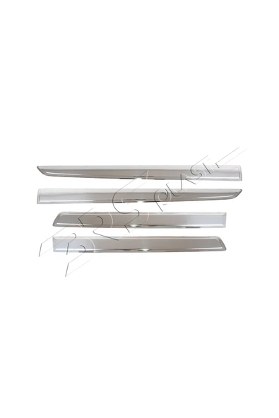 BRSPLAST  Peugeot Partner Tepee Uyumlu 2008-2018 Krom Yan Kapı Çıtası 4 Parça Paslanmaz Çelik - Resim 2