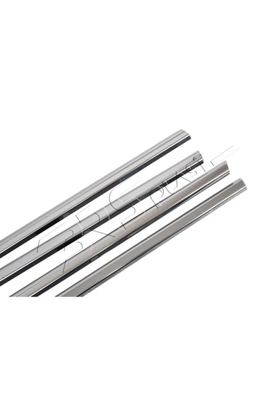 BRSPLAST  Ford Fusion Uyumlu 2002-2012 Krom Cam Çıtası 4 Parça Paslanmaz Çelik - Resim 4