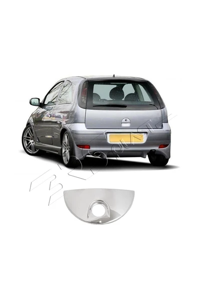 BRSPLAST  Opel Corsa C Uyumlu 2000 Ve Üzeri Krom Bagaj Açma Paslanmaz Çelik - Resim 3