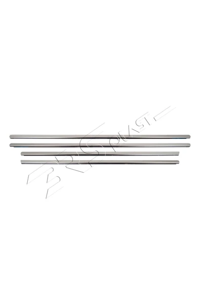 BRSPLAST  Volkswagen Bora Uyumlu 1998-2004 Krom Cam Çıtası 4 Parça Paslanmaz Çelik - Resim 5