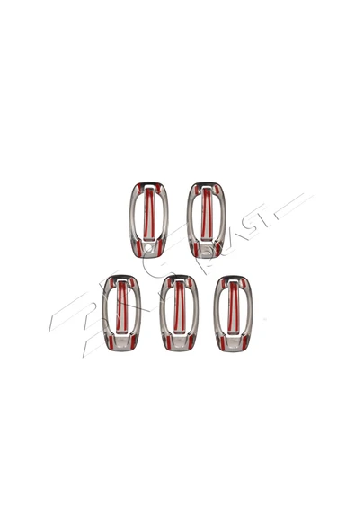 BRSPLAST  Citroen Nemo Uyumlu 2007-2016 Krom Kapı Kolu Ve Çerçeve 5 Kapı 10 Parça Paslanmaz Çelik - Resim 5