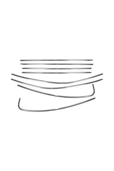 BRSPLAST  Volkswagen Passat B8-b8.5 Uyumlu 2015 Ve Üzeri Krom Cam Çerçevesi 8 Parça Paslanmaz Çelik - Resim 3