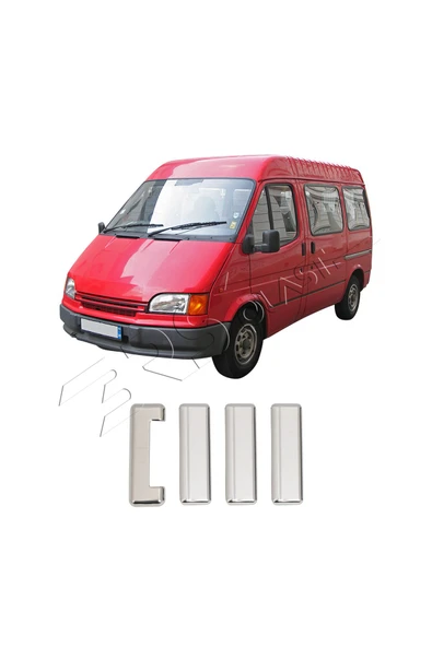 BRSPLAST  Ford Transit Uyumlu 1992-2002 Krom Kapı Kolu 4 Kapı Paslanmaz Çelik ürün görseli 1