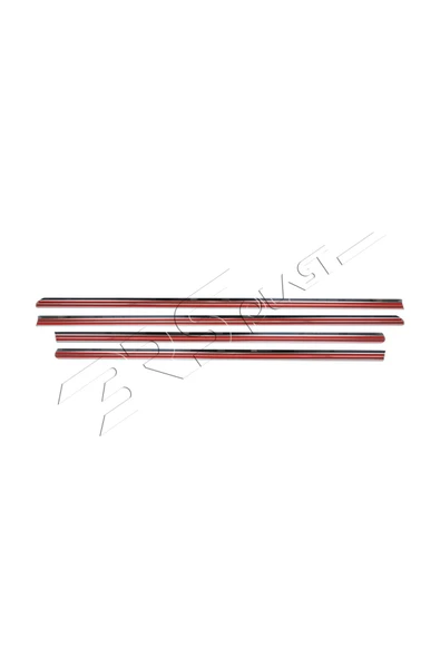 BRSPLAST  Mercedes ML 164 Uyumlu Krom Cam Çıtası 4 Parça Paslanmaz Çelik - Resim 5