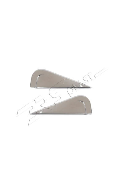 BRSPLAST  Dacia Duster Uyumlu 2010-2017 Krom Arka Cam Kelebek Yeri 2 Parça Paslanmaz Çelik - Resim 2