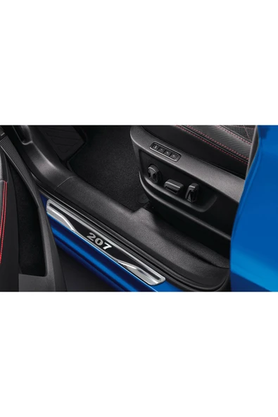 BRSPLAST  Peugeot 207 Uyumlu Kapı Eşiği Karbon Krom 4 Parça - Resim 3