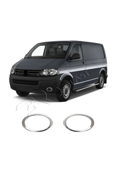 BRSPLAST  Volkswagen Transporter T5 Uyumlu 2010-2014 Krom Sis Farı Çerçevesi 2 Parça Paslanmaz Çelik - Resim 2