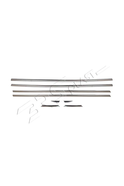 BRSPLAST  Renault Megane 4 Sedan Uyumlu 2016-2020 Krom Cam Çıtası 6 Parça Paslanmaz Çelik ürün görseli 1