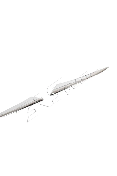 BRSPLAST  Honda Civic FE Uyumlu 2021 Ve Üzeri Krom Far Alt Çıtası 2 Parça Paslanmaz Çelik - Resim 3