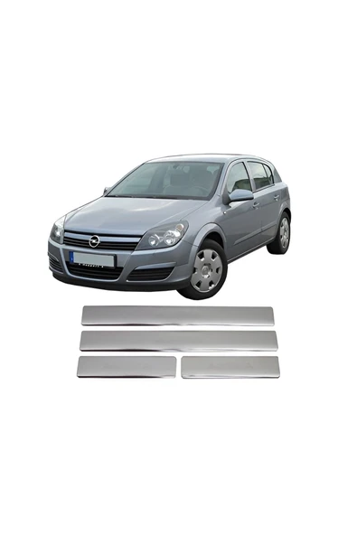 BRSPLAST  Opel Astra H Sedan Uyumlu 2004-2013 Krom Kapı Eşiği 4 Kapı Paslanmaz Çelik ürün görseli 1