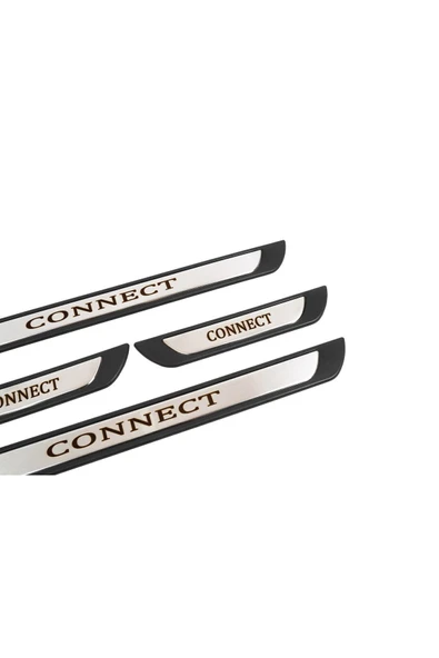 BRSPLAST  Ford Tourneo Connect Uyumlu Kapı Eşiği Krom Abs 4 Parça - 4