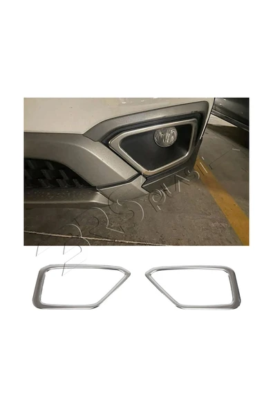 BRSPLAST  Fiat Egea Cross Uyumlu 2016 Ve Üzeri Krom Sis Çerçevesi 2 Parça Paslanmaz Çelik ürün görseli 1