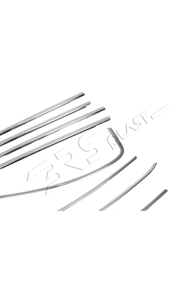 BRSPLAST  Fiat Egea Uyumlu 2015-2019 Krom Cam Çerçevesi 8 Parça Paslanmaz Çelik - Resim 4