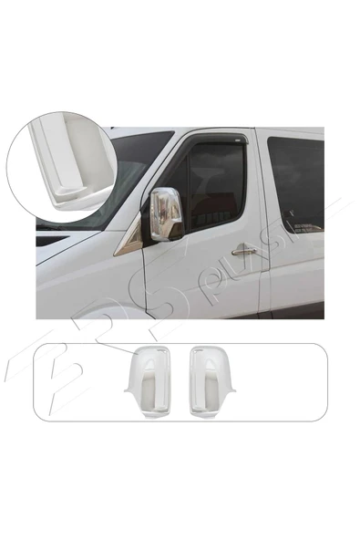 ServetDizaynOto  Volkswagen Crafter 2006-2017 Abs Krom Ayna Kapağı ürün görseli 1