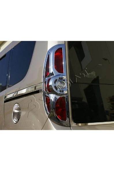 BRSPLAST  Fiat Doblo Uyumlu 2010-2015 Stop Çerçevesi 2 Parça Abs Krom Kaplama - Resim 2