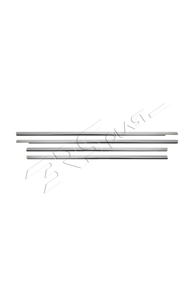 BRSPLAST  Hyundai Accent Era Uyumlu 2005-2011 Krom Cam Çıtası 4 Parça Paslanmaz Çelik - Resim 2