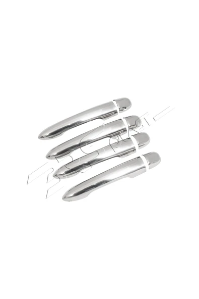 BRSPLAST  Renault Modus Uyumlu 2005-2013 Krom Kapı Kolu 4 Kapı Paslanmaz Çelik - Resim 3