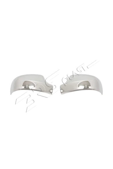 BRSPLAST  Dacia Logan Mcv Uyumlu 2006-2013 Krom Ayna Kapağı 2 Parça Paslanmaz Çelik - Resim 4