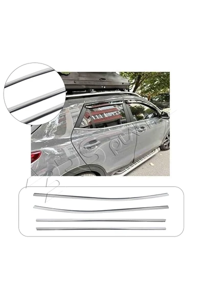 BRSPLAST  Kia Stonic Uyumlu Krom Cam Çıtası 4 Parça Paslanmaz Çelik ürün görseli 1