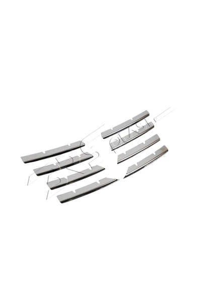BRSPLAST  Volkswagen Passat B6 Uyumlu 2005-2010 Krom Ön Panjur 8 Parça Paslanmaz Çelik - Resim 3
