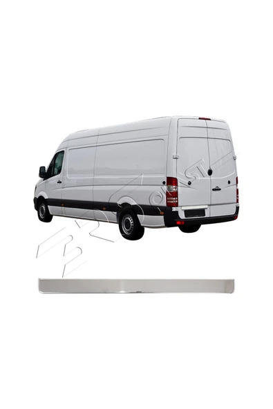 BRSPLAST  Mercedes Sprinter W906 Uyumlu 2006-2018 Krom Bagaj Çıtası Paslanmaz Çelik - Resim 3