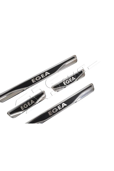 BRSPLAST  Fiat Egea Uyumlu Kapı Eşiği Karbon Krom 4 Parça - Resim 4