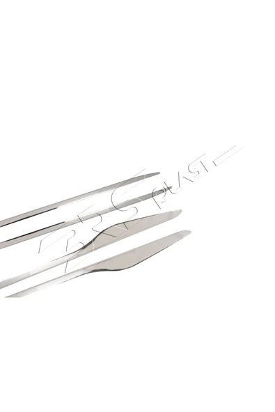 BRSPLAST  Renault Clio 4 Hb Uyumlu 2012-2018 Krom Yan Kapı Çıtası 4 Kapı (YAZISIZ) Paslanmaz Çelik - Resim 3