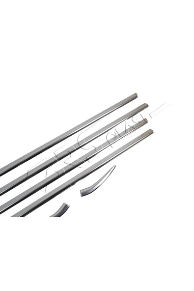 BRSPLAST  Pugeot 301 Uyumlu 2012 Ve Üzeri Krom Cam Çıtası 6 Parça Paslanmaz Çelik - Resim 2