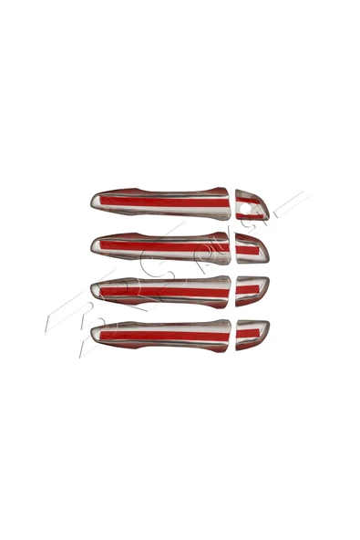 BRSPLAST  Peugeot 3008 Uyumlu 2016-2024 Krom Kapı Kolu 4 Kapı Paslanmaz Çelik - Resim 5