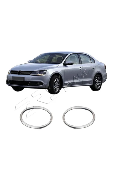 BRSPLAST  Volkswagen Jetta Uyumlu 2011 Ve Üzeri Krom Sis Farı Çerçevesi 2 Parça Paslanmaz Çelik - Resim 2