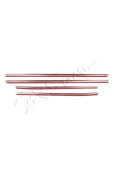 BRSPLAST  Dacia Duster Uyumlu 2018-2024 Krom Cam Çıtası 4 Parça Paslanmaz Çelik - Resim 4