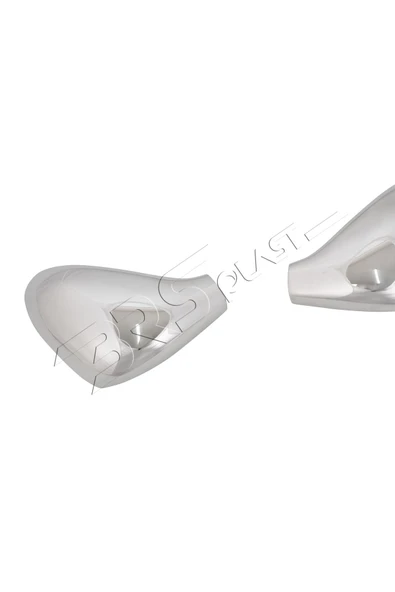 ServetDizaynOto  Peugeot 207 Uyumlu 2006-2012 Krom Ayna Kapağı 2 Parça Paslanmaz Çelik - Resim 4