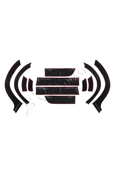 BRSPLAST  Dacia Duster Uyumlu 2010-2017 Abs Damalı Dodik Seti 12 Parça - Resim 5