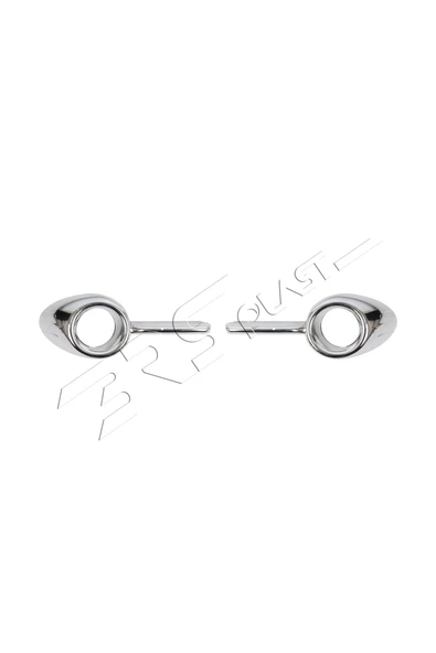 BRSPLAST  Fiat Doblo Uyumlu 2010-2014 Krom Sis Çerçevesi 2 Parça Paslanmaz Çelik - 2